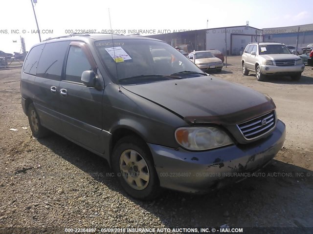 KNDUP131X36448402 - 2003 KIA SEDONA EX/LX GRAY photo 1