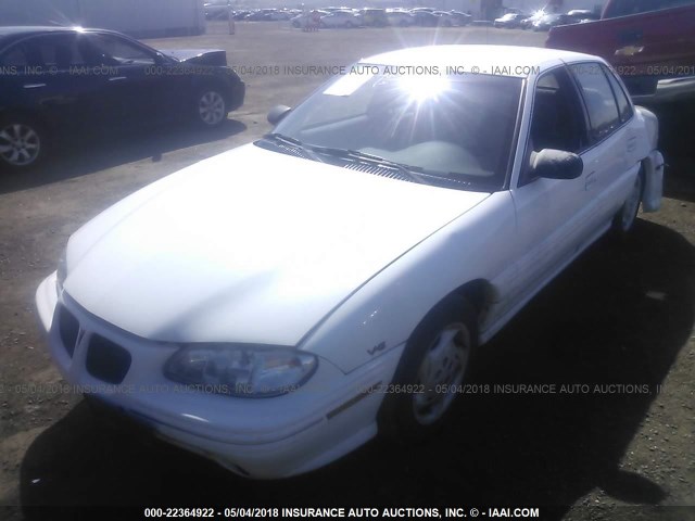 1G2NE52M8VC806876 - 1997 PONTIAC GRAND AM SE WHITE photo 2