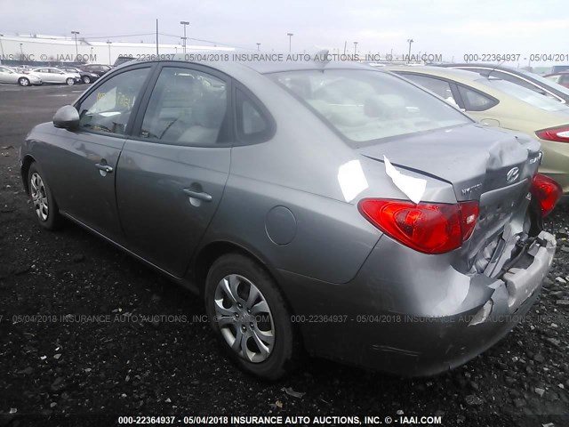 KMHDU46D99U825253 - 2009 HYUNDAI ELANTRA GLS/SE GRAY photo 3