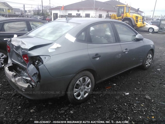 KMHDU46D99U825253 - 2009 HYUNDAI ELANTRA GLS/SE GRAY photo 4