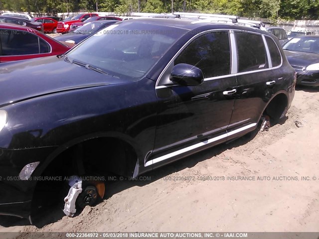 WP1AB29P85LA66388 - 2005 PORSCHE CAYENNE S BLACK photo 6