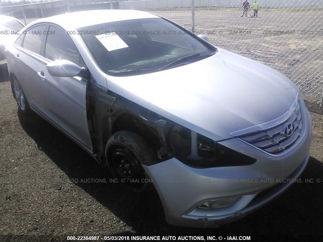 5NPEC4AB4BH258046 - 2011 HYUNDAI SONATA SE/LIMITED SILVER photo 1