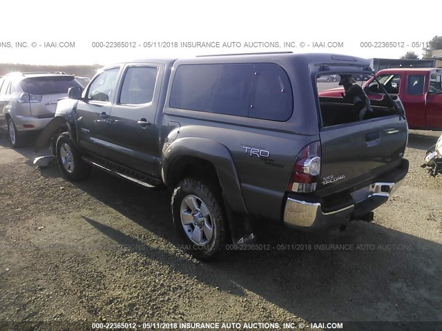 3TMLU4EN6BM064590 - 2011 TOYOTA TACOMA DOUBLE CAB BROWN photo 3