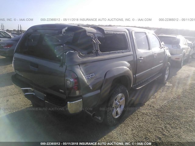 3TMLU4EN6BM064590 - 2011 TOYOTA TACOMA DOUBLE CAB BROWN photo 4