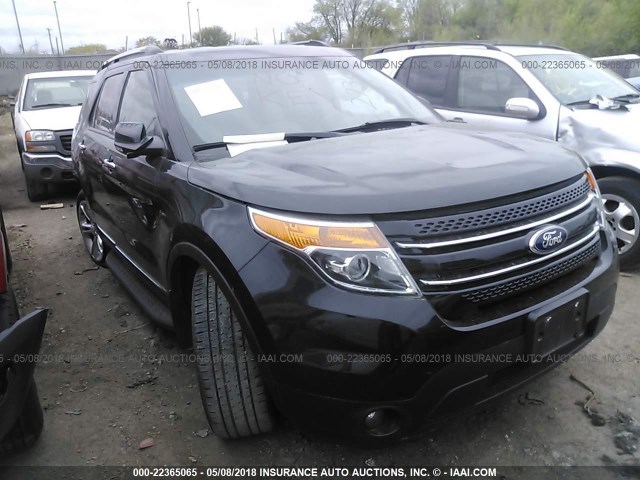 1FM5K8F87DGC53496 - 2013 FORD EXPLORER LIMITED BLACK photo 1