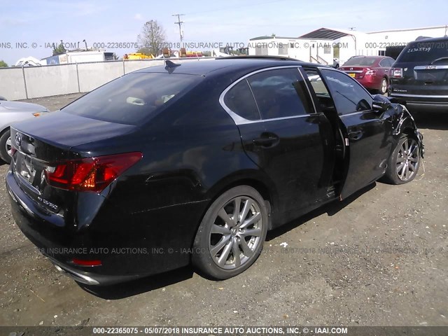 JTHCE1BL9E5027511 - 2014 LEXUS GS 350 BLACK photo 4