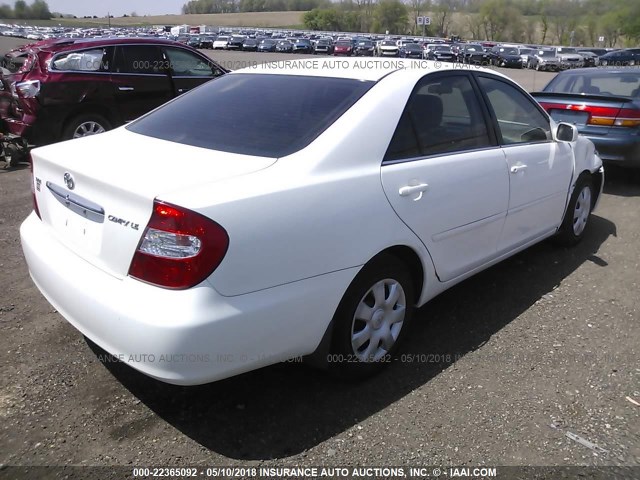 4T1BE32KX3U155576 - 2003 TOYOTA CAMRY LE/XLE/SE Ağ foto 4