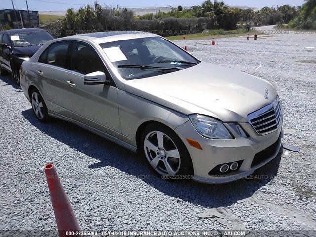 WDDHF8HB2AA155995 - 2010 MERCEDES-BENZ E 350 4MATIC GOLD photo 1