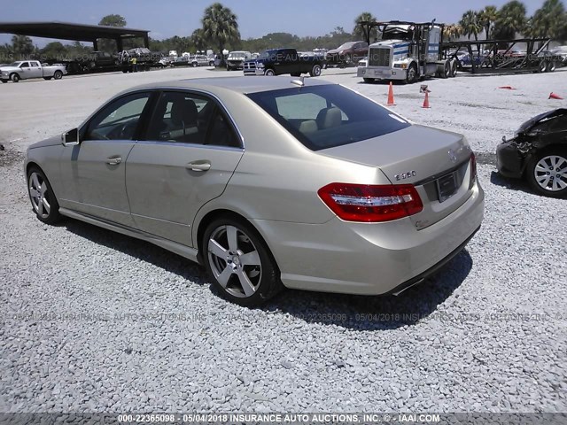 WDDHF8HB2AA155995 - 2010 MERCEDES-BENZ E 350 4MATIC GOLD photo 3