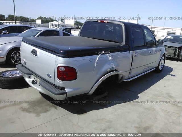 1FTRW07333KC48435 - 2003 FORD F150 SUPERCREW HARLEY DAVIDSON GRAY photo 4