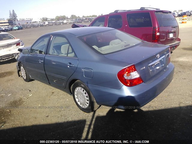 4T1BE32K62U504134 - 2002 TOYOTA CAMRY LE/XLE/SE Açıq mavi foto 3