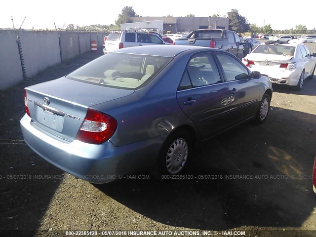 4T1BE32K62U504134 - 2002 TOYOTA CAMRY LE/XLE/SE Açıq mavi foto 4