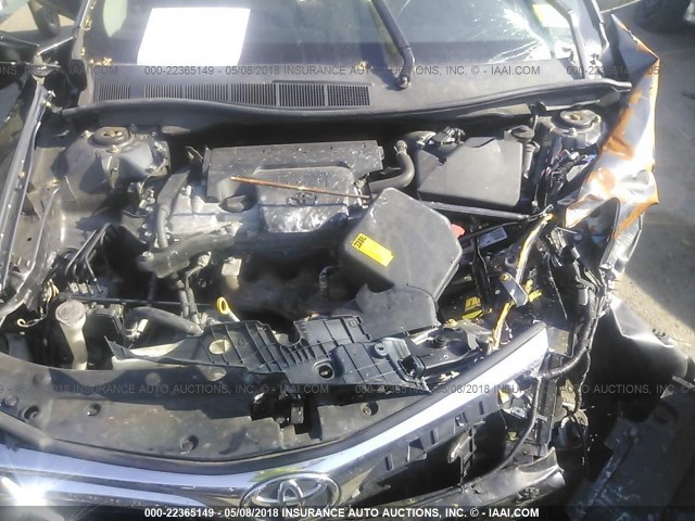 4T4BF1FK3CR171720 - 2012 TOYOTA CAMRY SE/LE/XLE GRAY photo 10