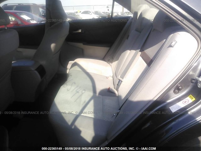 4T4BF1FK3CR171720 - 2012 TOYOTA CAMRY SE/LE/XLE GRAY photo 8