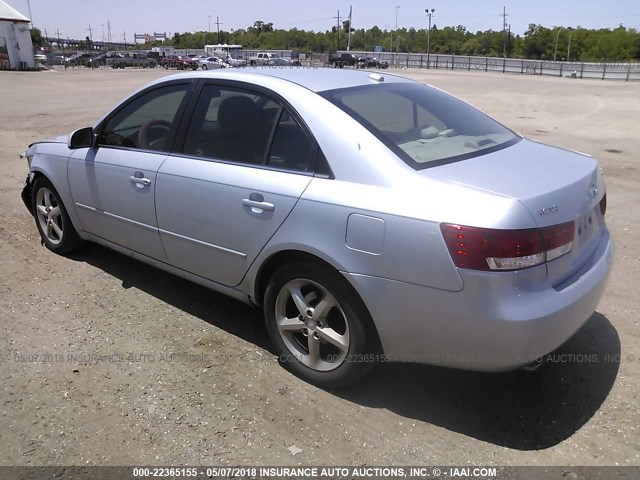 5NPEU46F47H251226 - 2007 HYUNDAI SONATA SE/LIMITED Light Blue photo 3