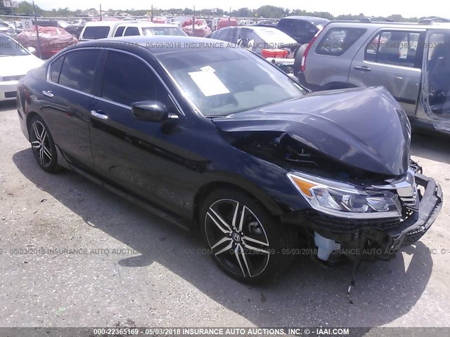 1HGCR2F50GA137320 - 2016 HONDA ACCORD SPORT 黑色 照片 1