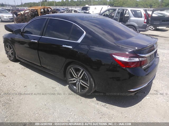 1HGCR2F50GA137320 - 2016 HONDA ACCORD SPORT 黑色 照片 3