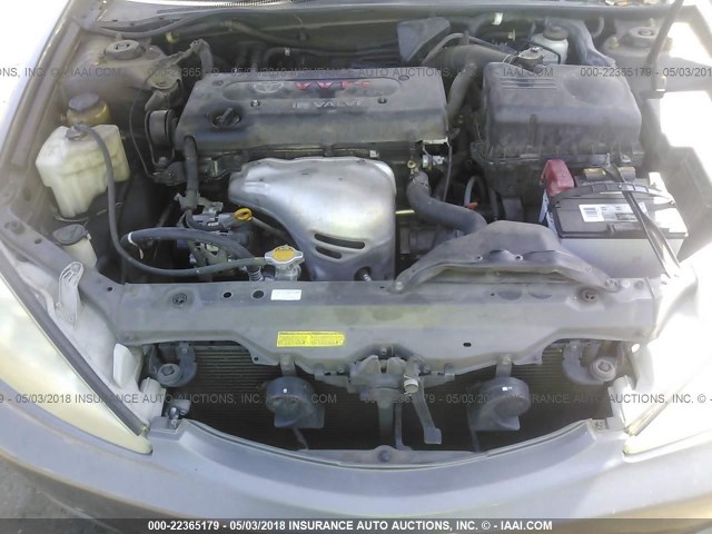 4T1BE32K64U822614 - 2004 TOYOTA CAMRY LE/XLE/SE GRAY photo 10