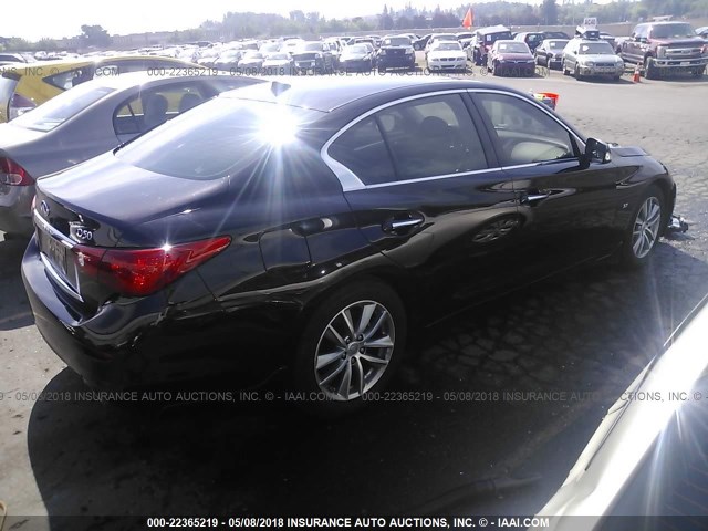 JN1BV7AP0EM676546 - 2014 INFINITI Q50 PREMIUM/SPORT BLACK photo 4