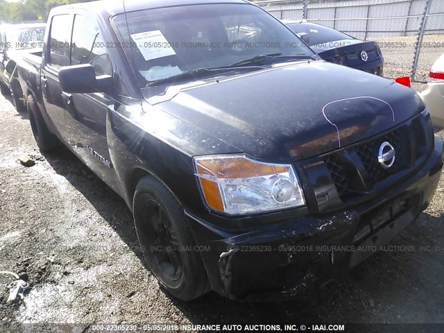 1N6AA07D28N348940 - 2008 NISSAN TITAN XE/SE/LE BLACK photo 1