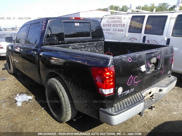 1N6AA07D28N348940 - 2008 NISSAN TITAN XE/SE/LE BLACK photo 3