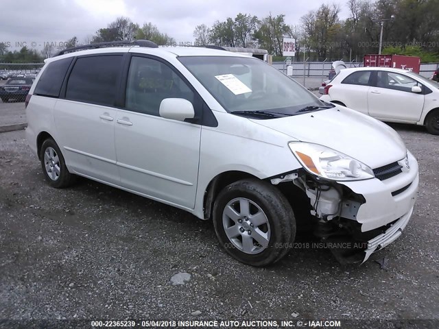 5TDZA22C55S364023 - 2005 TOYOTA SIENNA XLE/XLE LIMITED WHITE photo 1