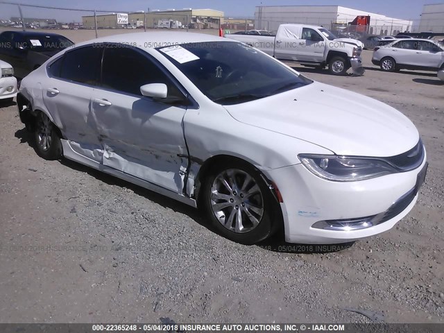 1C3CCCAG9FN759845 - 2015 CHRYSLER 200 LIMITED WHITE photo 1