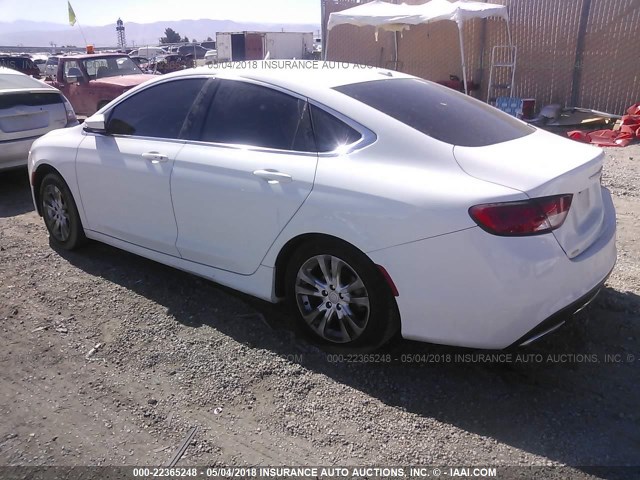 1C3CCCAG9FN759845 - 2015 CHRYSLER 200 LIMITED WHITE photo 3