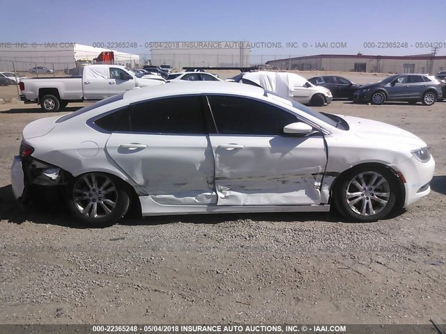 1C3CCCAG9FN759845 - 2015 CHRYSLER 200 LIMITED WHITE photo 6