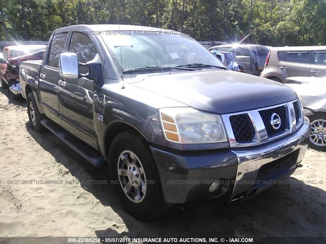1N6AA07A74N529855 - 2004 NISSAN TITAN XE/SE/LE GRAY photo 1