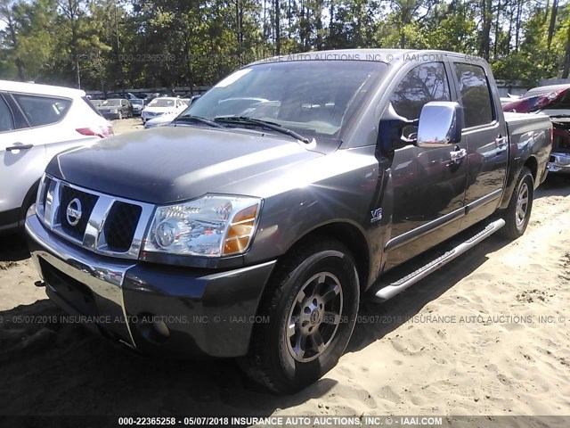 1N6AA07A74N529855 - 2004 NISSAN TITAN XE/SE/LE GRAY photo 2