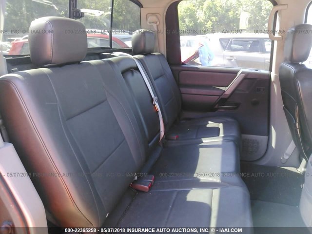 1N6AA07A74N529855 - 2004 NISSAN TITAN XE/SE/LE GRAY photo 8