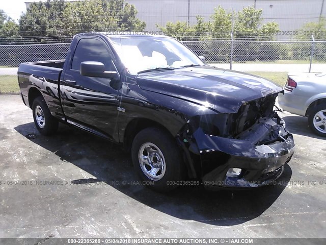 3C6JD6AT6CG117657 - 2012 DODGE RAM 1500 ST BLACK photo 1