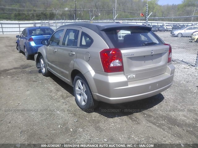 1B3CB3HA6AD545623 - 2010 DODGE CALIBER MAINSTREET TAN photo 3