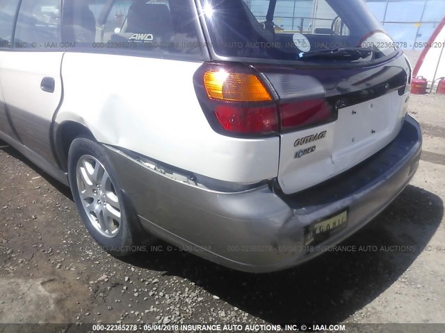 4S3BH675337632136 - 2003 SUBARU LEGACY OUTBACK AWP 白色 照片 6
