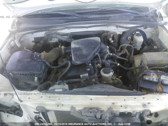 5TETX22N06Z300529 - 2006 TOYOTA TACOMA ACCESS CAB Weiß Foto 10