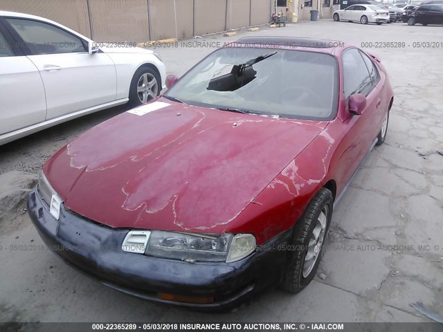 JHMBB2151NC005060 - 1992 HONDA PRELUDE SI ALB/SR RED photo 2