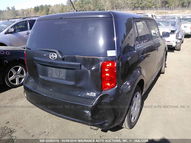 JTLKE50E691088826 - 2009 TOYOTA SCION XB BLACK photo 4