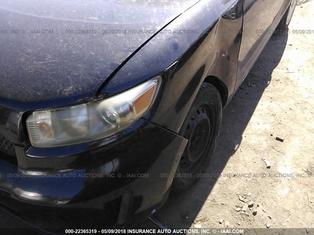 JTLKE50E691088826 - 2009 TOYOTA SCION XB BLACK photo 6