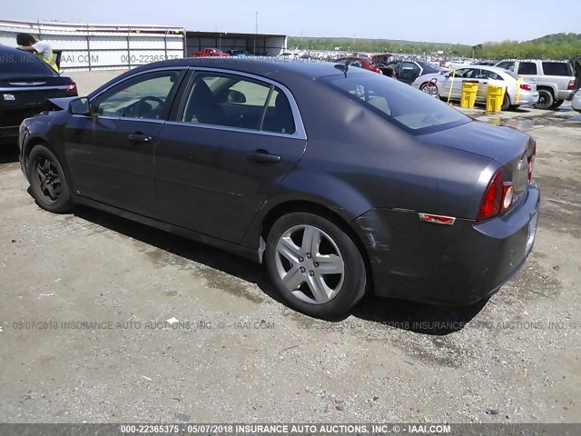 1G1ZA5E06A4109110 - 2010 CHEVROLET MALIBU LS GRAY photo 3