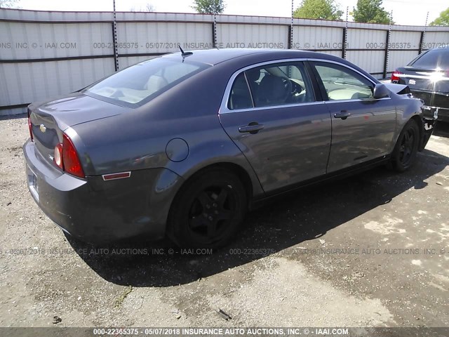 1G1ZA5E06A4109110 - 2010 CHEVROLET MALIBU LS GRAY photo 4