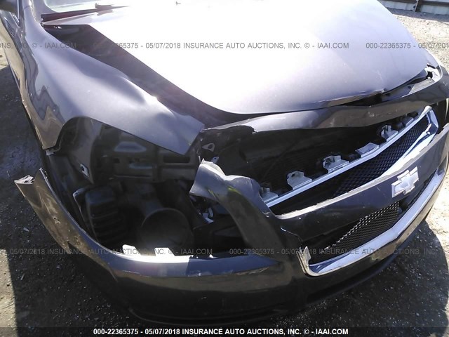 1G1ZA5E06A4109110 - 2010 CHEVROLET MALIBU LS GRAY photo 6