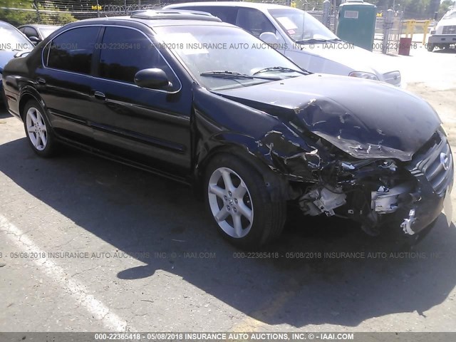 JN1DA31A32T318402 - 2002 NISSAN MAXIMA GLE/SE BLACK photo 1