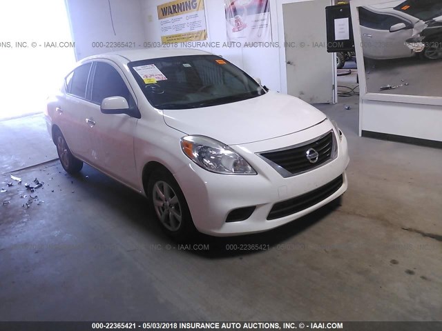 3N1CN7AP0EL866619 - 2014 NISSAN VERSA S/S PLUS/SV/SL WHITE photo 1