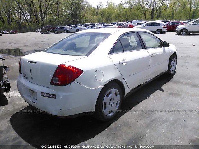 1G2ZF57BX84128488 - 2008 PONTIAC G6 VALUE LEADER/BASE WHITE photo 4