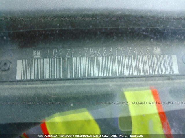 1G2ZF57BX84128488 - 2008 PONTIAC G6 VALUE LEADER/BASE WHITE photo 9