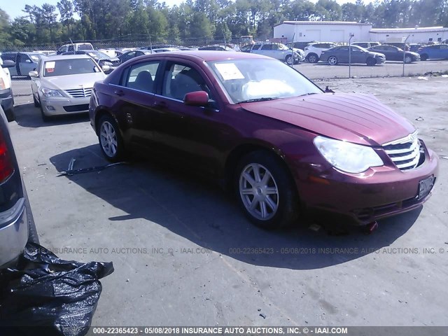 1C3LC56R57N646448 - 2007 CHRYSLER SEBRING TOURING RED photo 1