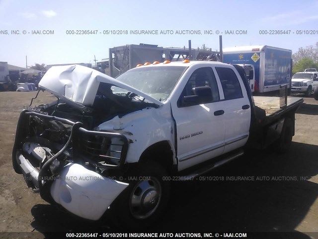 3D3MX48C66G264371 - 2006 DODGE RAM 3500 ST/SLT WHITE photo 2