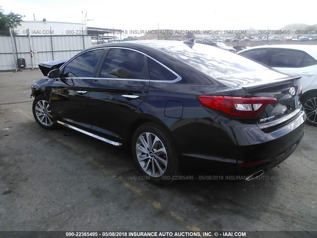 5NPE34AF1GH332839 - 2016 HYUNDAI SONATA SPORT/LIMITED BLACK photo 3