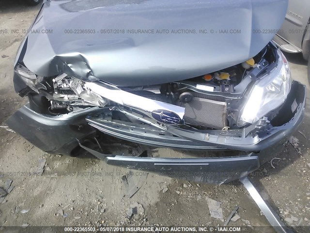 JF2SH6BC2AH914296 - 2010 SUBARU FORESTER XS Ашық көк фото 6